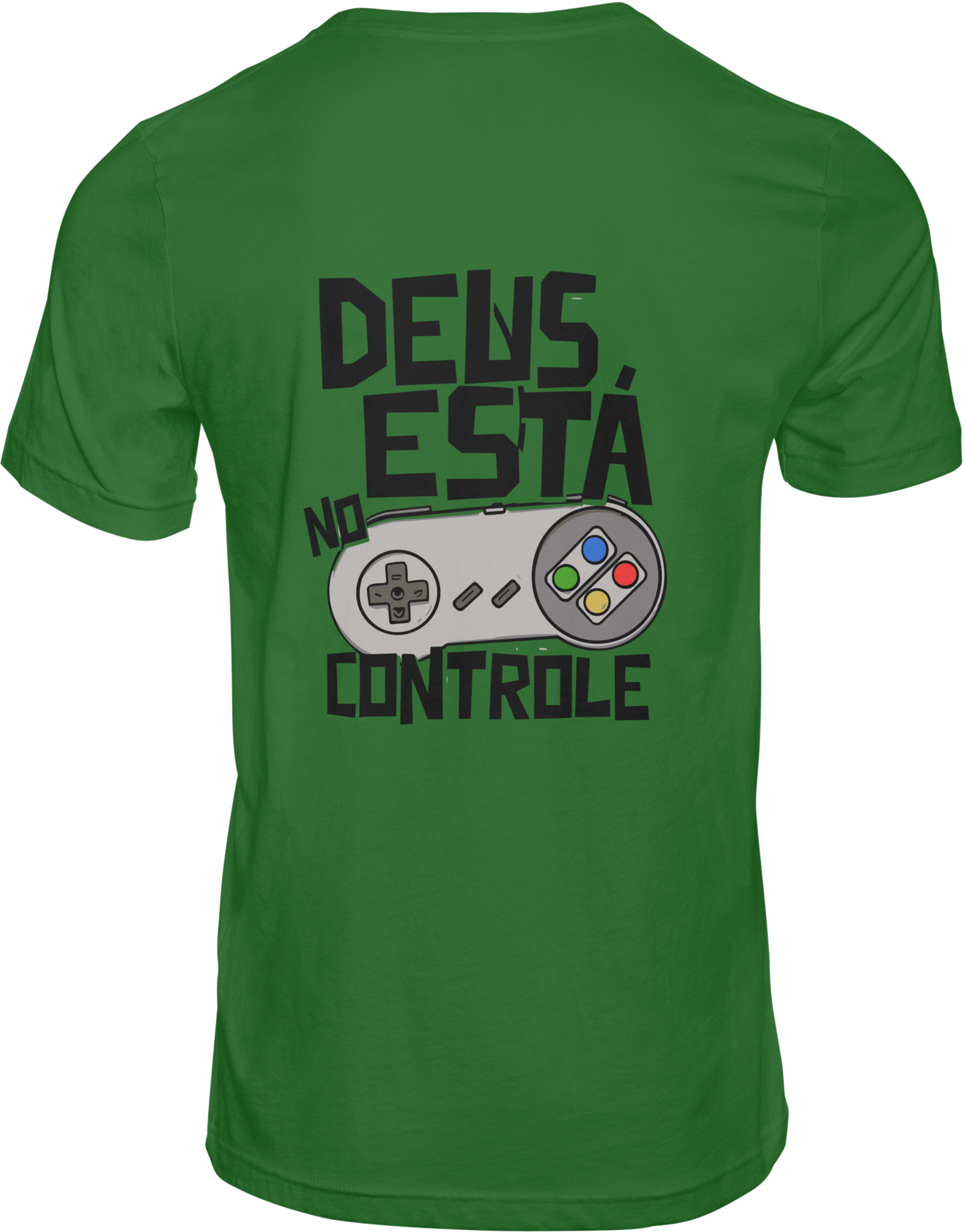 CAMISETA ESTAMPADA | DEUS ESTÁ NO CONTROLE (PRETO)