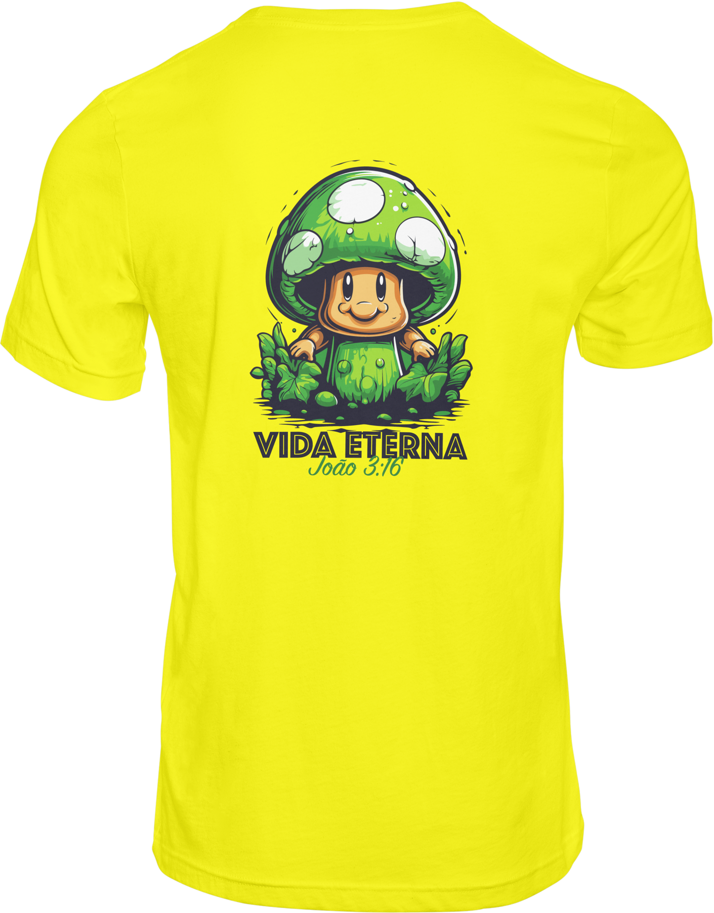 CAMISETA ESTAMPADA | VIDA ETERNA COGUMELO MARIO