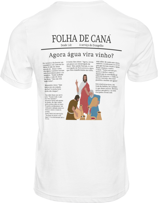 CAMISETA ESTAMPADA | FOLHA DE CANÁ