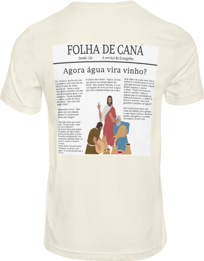 CAMISETA ESTAMPADA | FOLHA DE CANÁ