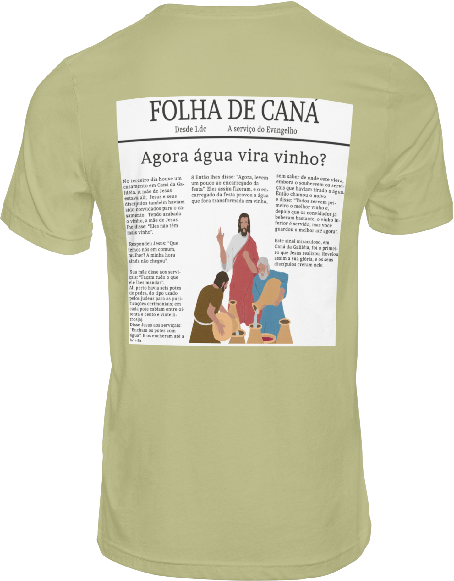 CAMISETA ESTAMPADA | FOLHA DE CANÁ