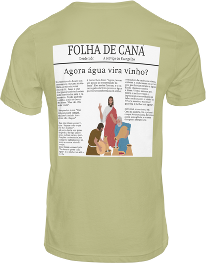 CAMISETA ESTAMPADA | FOLHA DE CANÁ