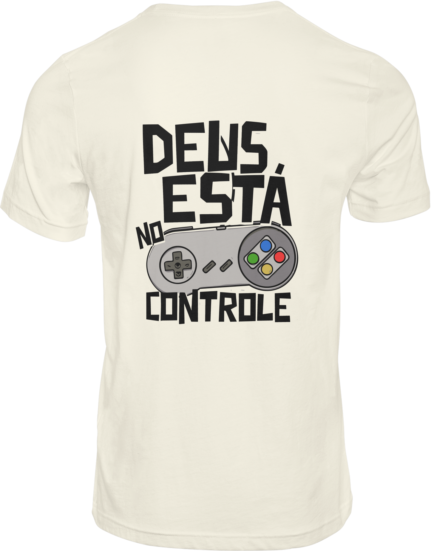 CAMISETA ESTAMPADA | DEUS ESTÁ NO CONTROLE (PRETO)