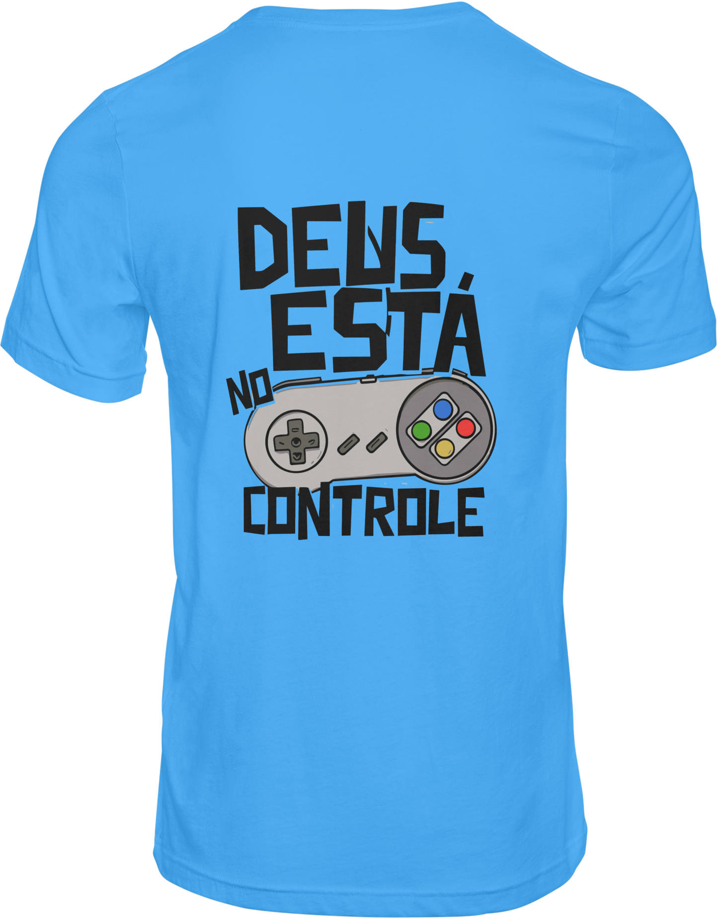 CAMISETA ESTAMPADA | DEUS ESTÁ NO CONTROLE (PRETO)