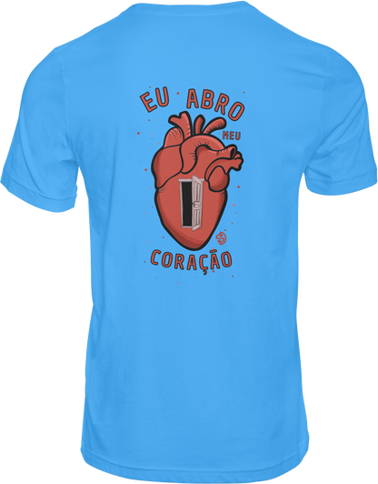 CAMISETA ESTAMPADA | EU ABRO O CORAÇÃO