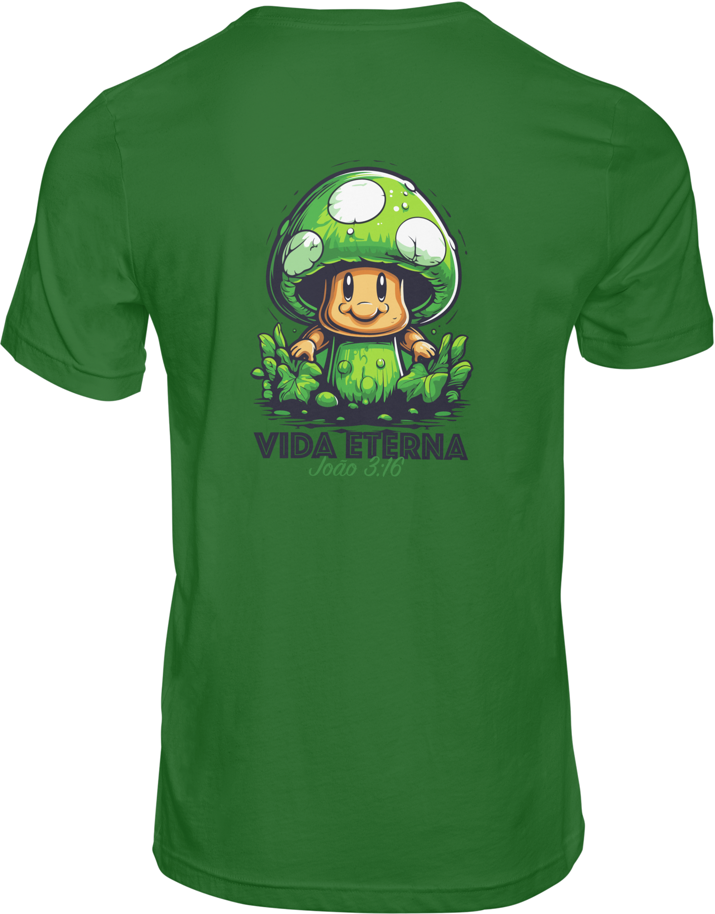 CAMISETA ESTAMPADA | VIDA ETERNA COGUMELO MARIO