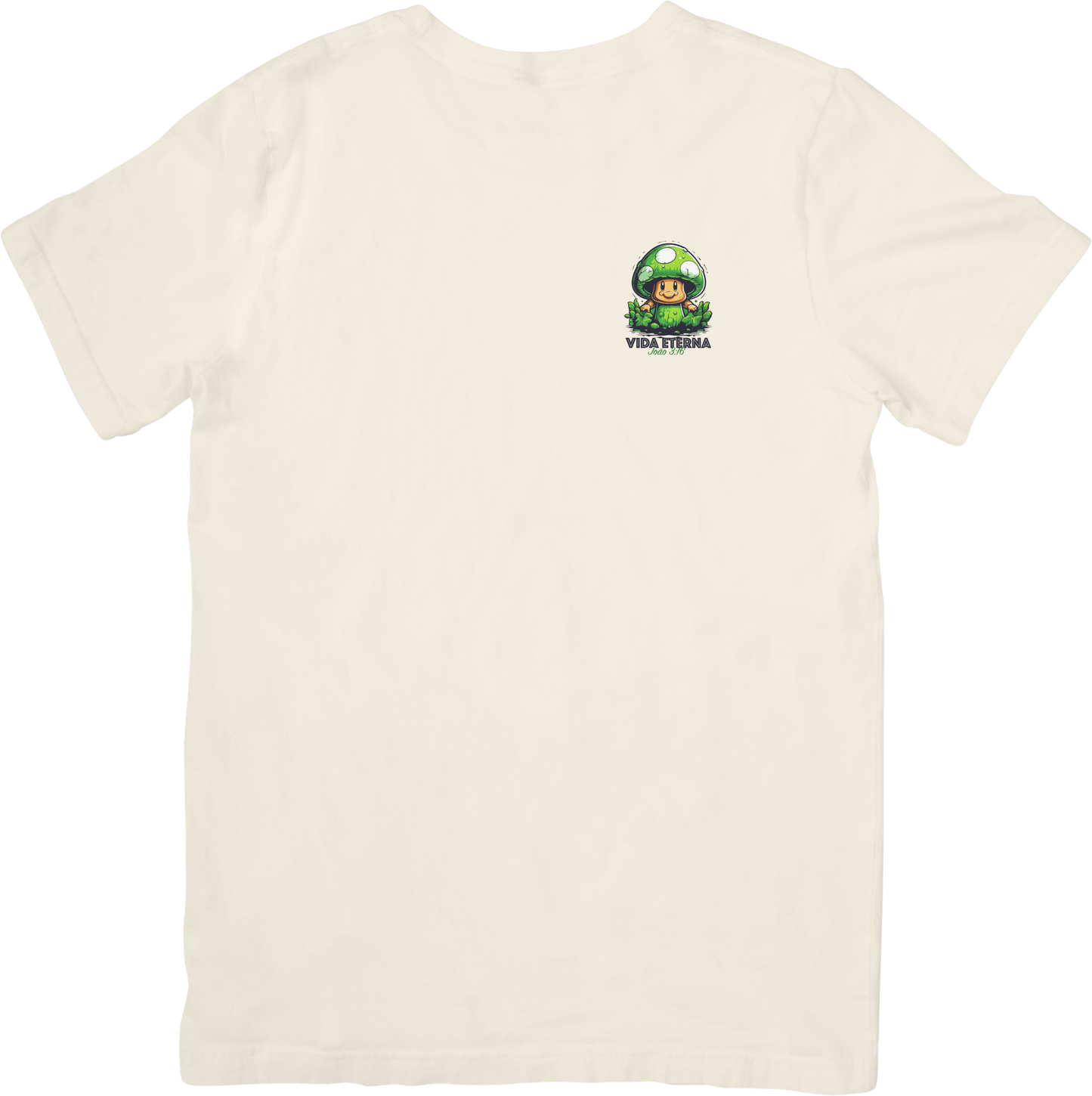 CAMISETA ESTAMPADA | VIDA ETERNA COGUMELO MARIO