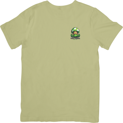 CAMISETA ESTAMPADA | VIDA ETERNA COGUMELO MARIO