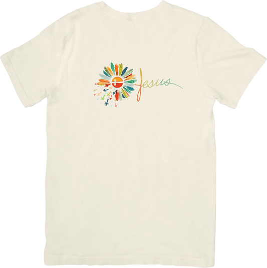 CAMISETA ESTAMPADA | FLOR DE JESUS (FRONTAL)