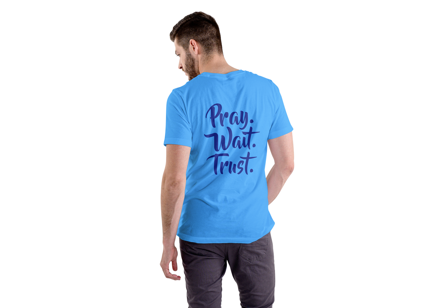 CAMISETA ESTAMPADA | PRAY WAIT TRUST